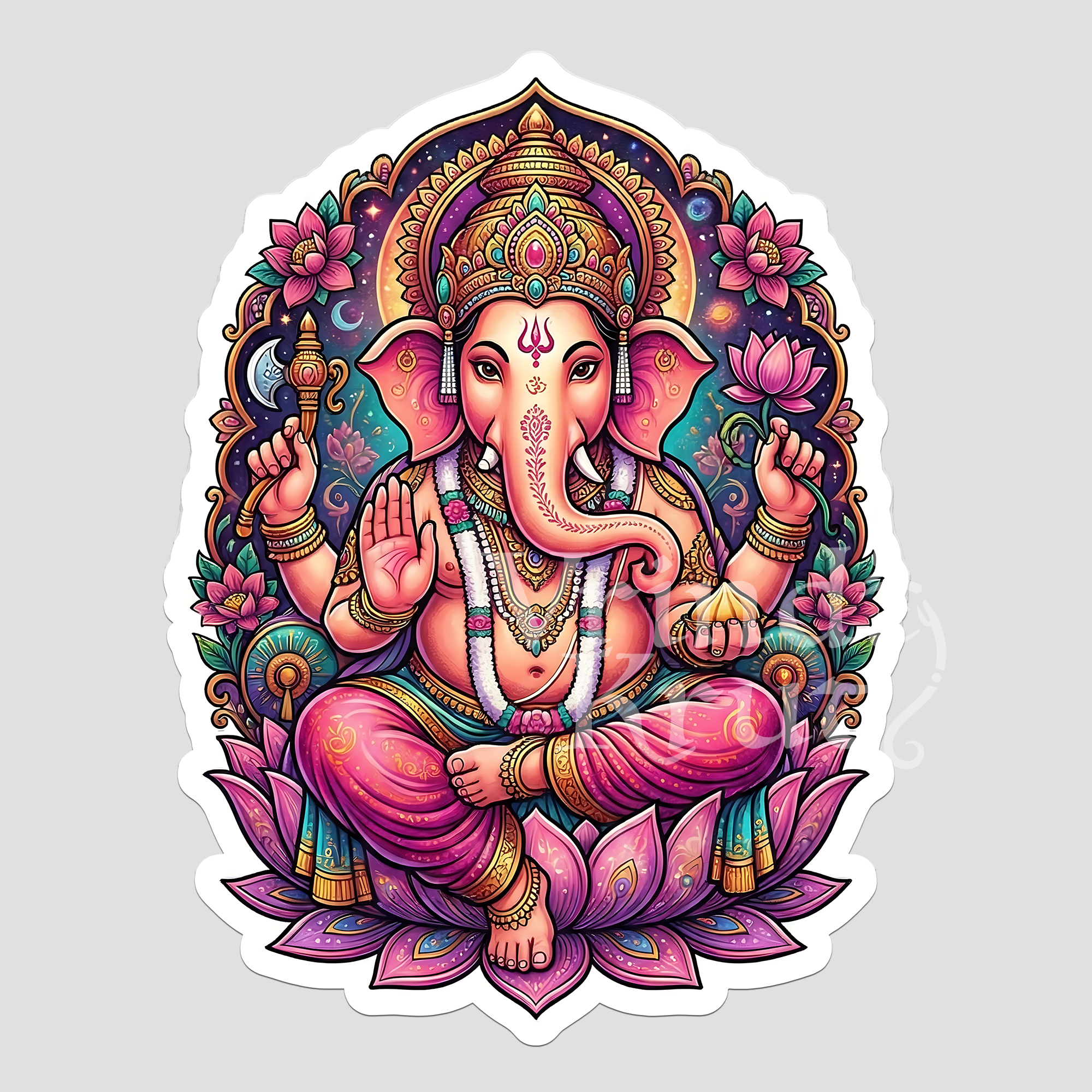 Shri Ganesh Sticker for Laptop, Mobile and Collection
