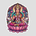 Maa Lakshmi Sticker for Laptop, Mobile etc