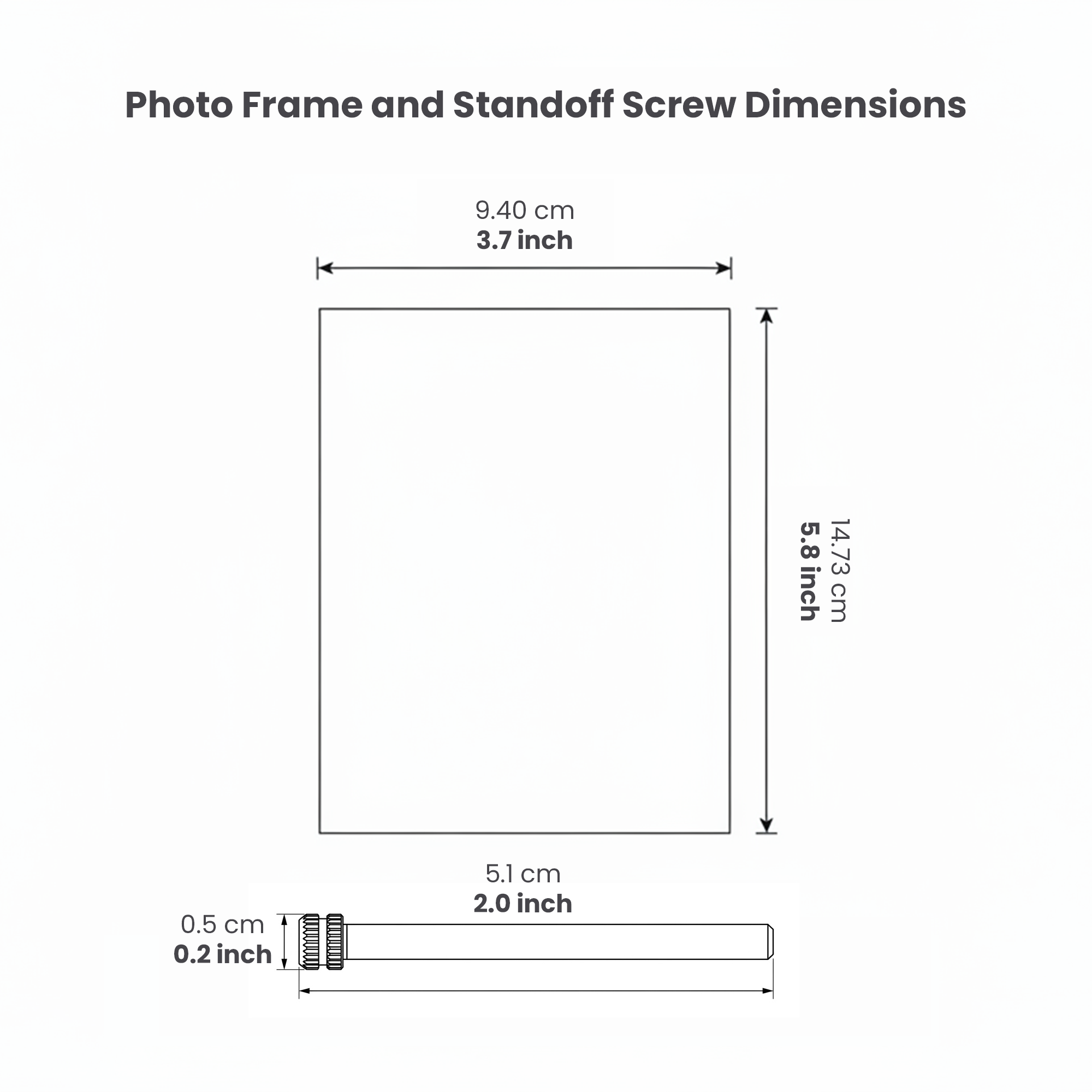 Divine Lord Ganesha Acrylic Photo Frame with Golden Standoff