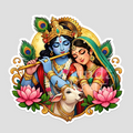 Radhey Krishn Sticker for Laptop, Mobile and Collection