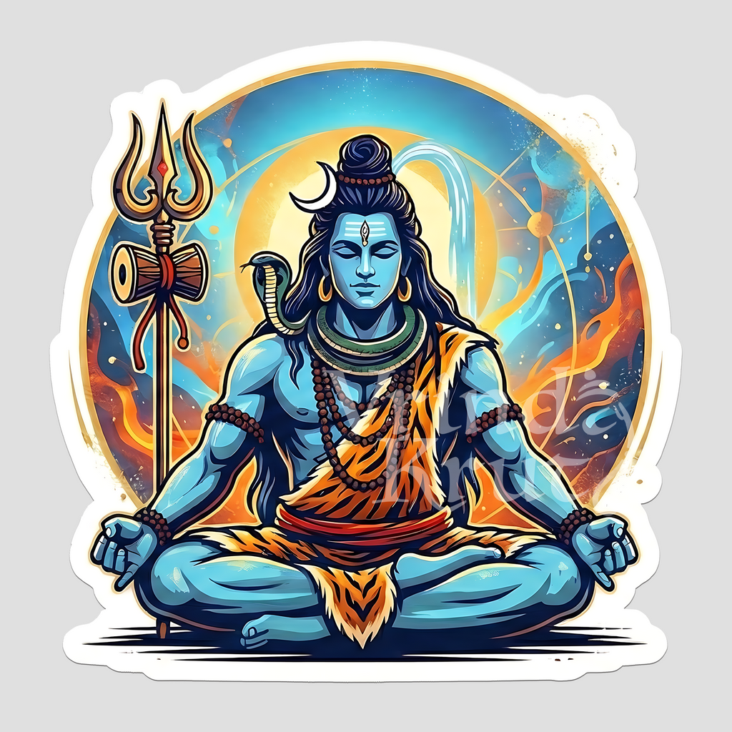 Shiv Sticker for Laptop, Mobile and Collection