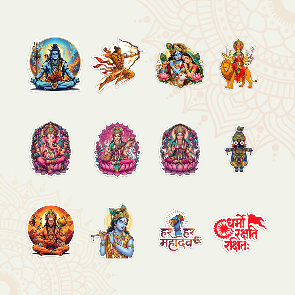 The Divine Aura Sticker Bundle (Set of 12)