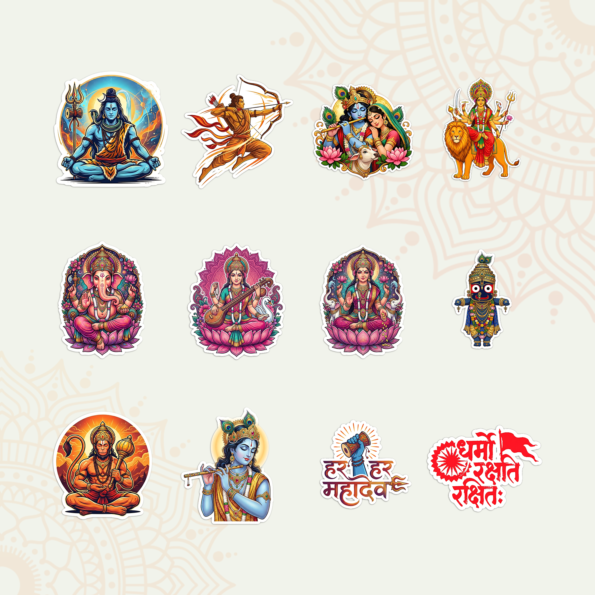 The Divine Aura Sticker Bundle (Set of 12)