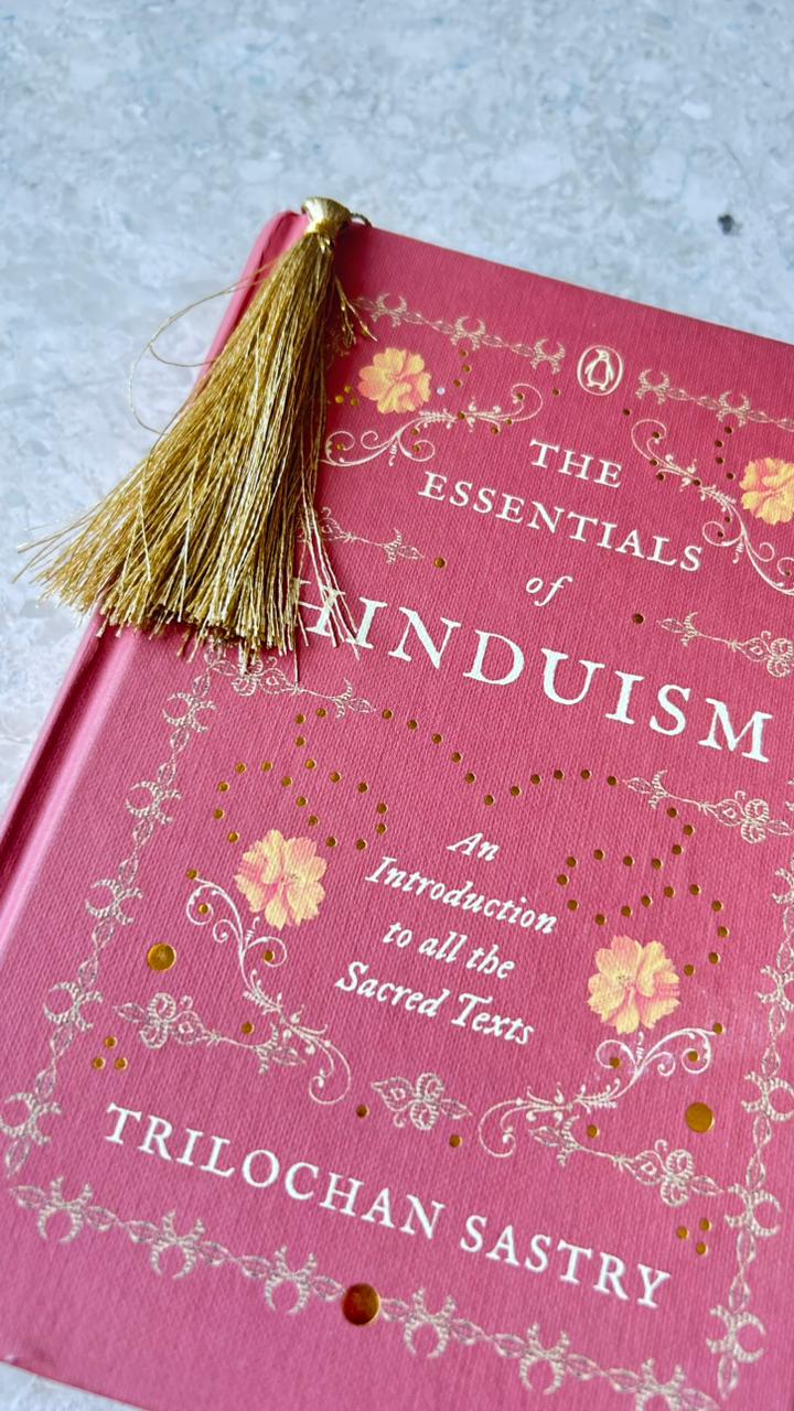 Sri Krishna - Metal Bookmark with Golden Thread and Tassel
