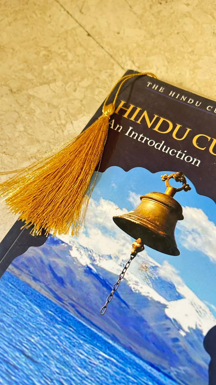 Lord Ganesha - Metal Bookmark with Golden Thread and Tassel