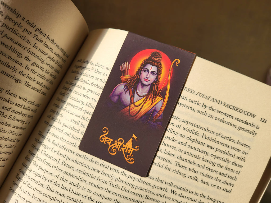 Shri Ram Magnetic Bookmark with Udghosh and Sloka