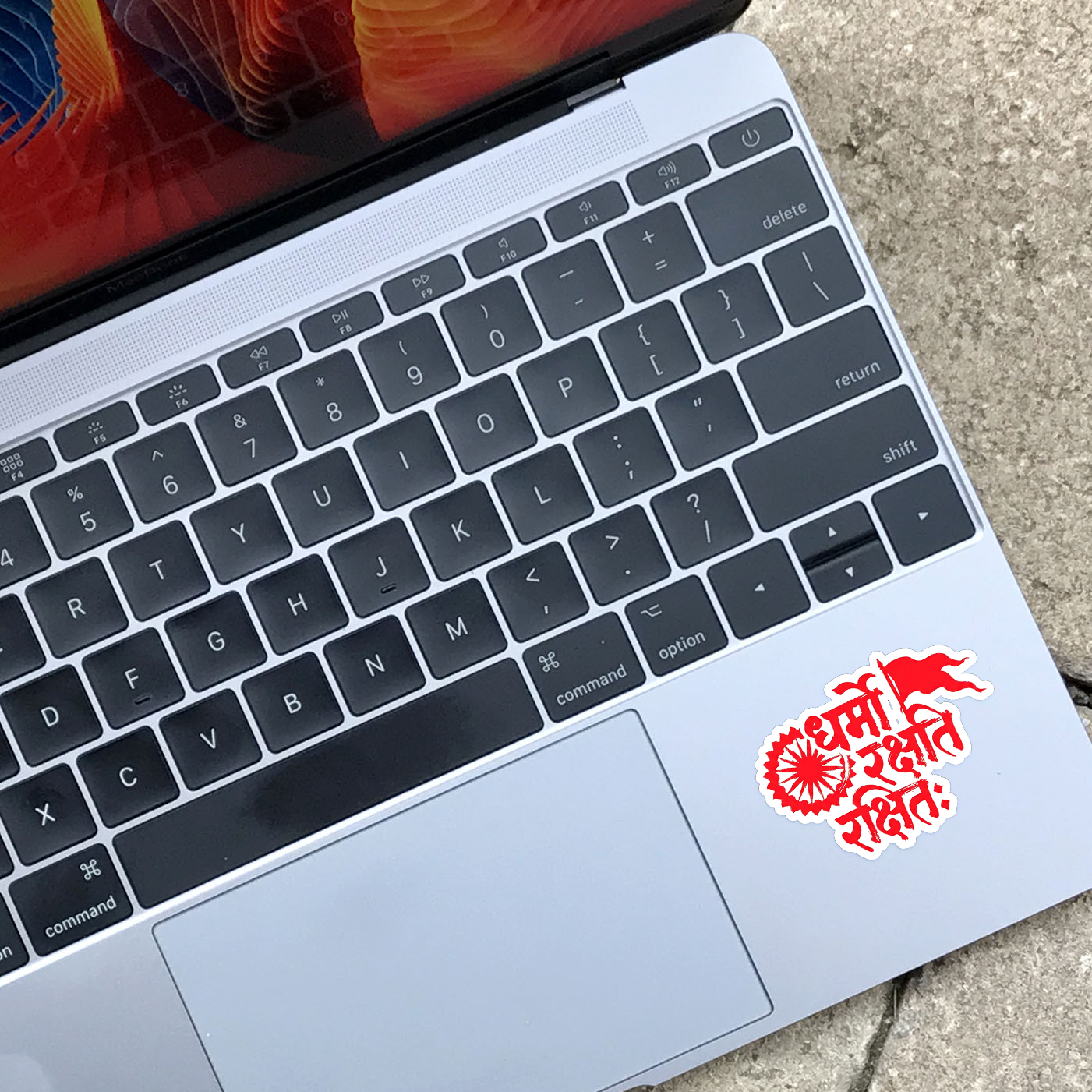 Dharmo Rakshati Rakshitah Sticker for Laptop, Mobile etc